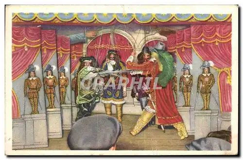 Image Collection de Folklore Belge Cote d&#39or Bruxelles Les Pardaillan joue au theatre de Toone
