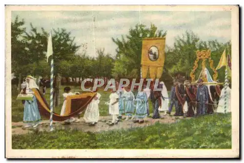 Image Collection de Folklore Belge Cote d&#39or Leau La procession de Notre Dame de L&#39ossenweg pa