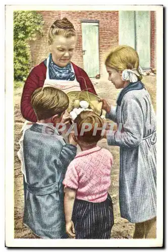 Image Collection de Folklore Belge Cote d&#39or Brabant Les oeufs de Paques a la campagne