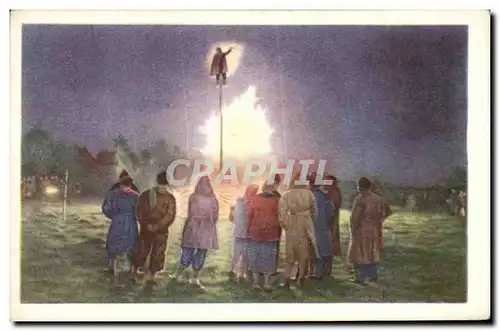 Image Collection de Folklore Belge Cote d&#39or Fagnes les feux de la Saint martin