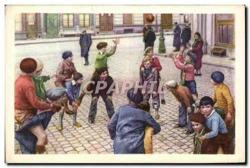 Image Collection de Folklore Belge Cote d&#39or Pour les garcons Le jeu de balle a cheval Enfants
