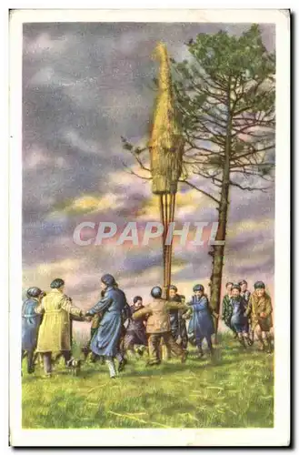 Image Folklore belge Cote d&#39or Grammont Le Tonnenbrand au sommet de l&#39Oudenberg