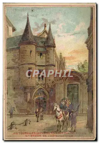 Chromo Les Tourelles De l&#39hotel Clisson Rus Des Archives Grand bazar de l&#39hotel de ville