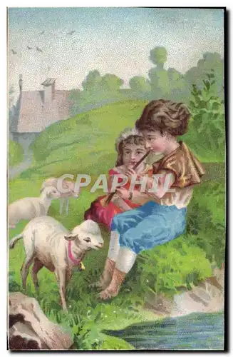 Image Enfant Mouton Flute
