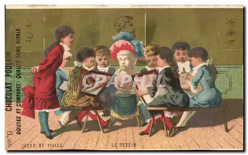 Chromo Chocolat Poulain Enfants Le dessin