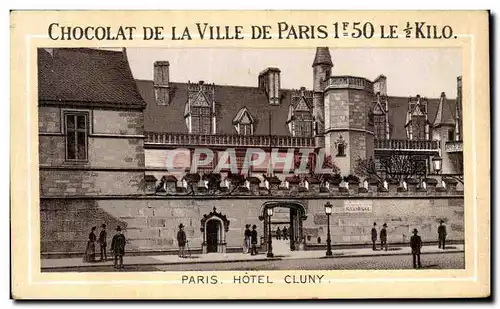 Chromo Chocolat De La Ville De Paris Paris Hotel Cluny