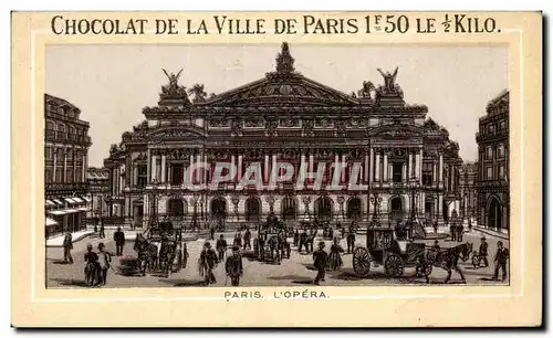 Chromo Chocolat De La Ville Paris Opera