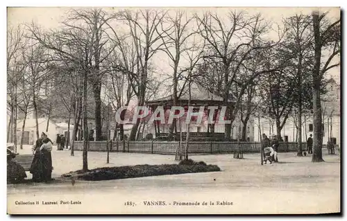 Cartes postales Vannes Promenade de la Rabine