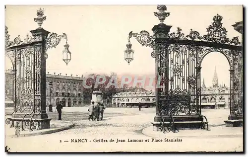 Cartes postales Nancy Grilles de Jean Lamour et Place Stanislas