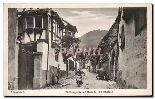 Ansichtskarte AK Hambac Schlossgasse mit Blick auf die Maxburg