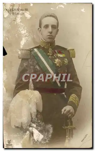 Cartes postales Roi Alfonso XIII Roy de Espana