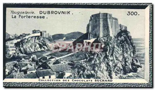 Image Yougoslavie Dubrovnik La Forteresse Chocolat Suchard