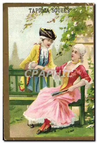 Chromo Tapioca Soules Freres Paris Tapioca Sagou Creme De Riz Fleur Femme Eventail