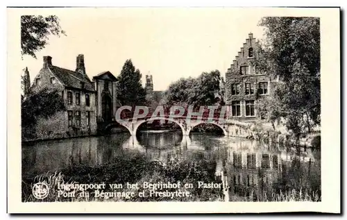 Cartes postales moderne Bruges Pont du Beguinage et Presbytere