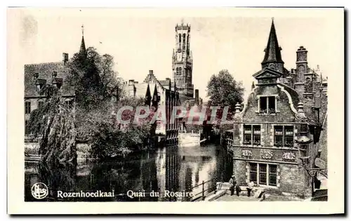 Cartes postales moderne Bruges Quai du Rosaire