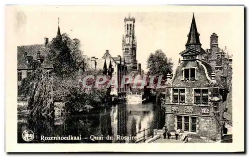 Moderne Karte Bruges Quai du Rosaire