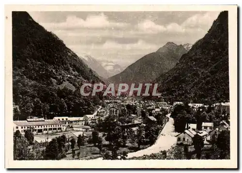 Moderne Karte Cauterets Vue Generale