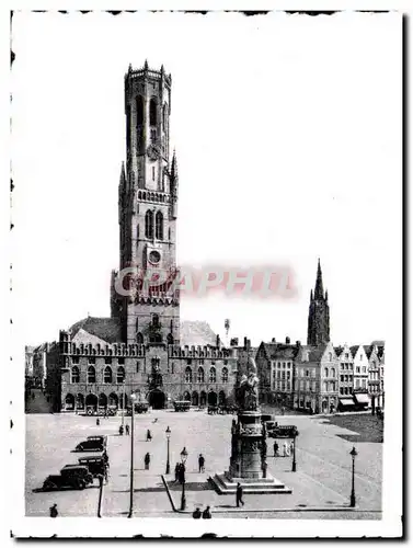 Cartes postales moderne Brugge Bruges Halletoren Le Beffroi