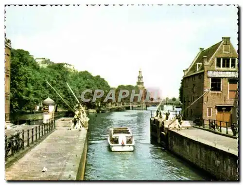 Moderne Karte Amsterdam Sint Anthonie sluiz Locks Ecluse Schleuse