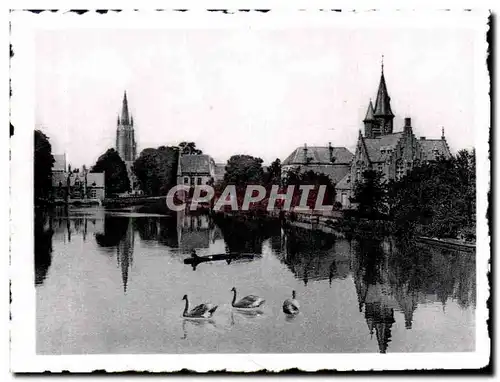 Cartes postales moderne Brugge Bruges Het Minnewater Le Lac d&#39Amour