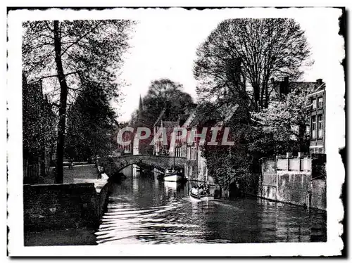 Cartes postales moderne Brugge Bruges Groene Rei En Peerdenbrug Quai Vert et Pont du Cheval