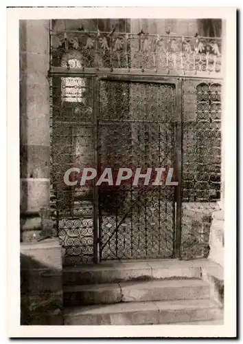 Moderne Karte Eglise De Conques Grille En Fer forge