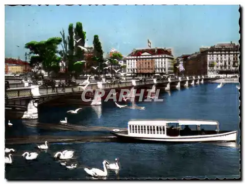 Cartes postales moderne Le Pont Du Mont Blanc Geneve Suisse