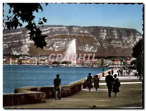 Moderne Karte Quai Wilson Et Le Saleve Geneve Suisse