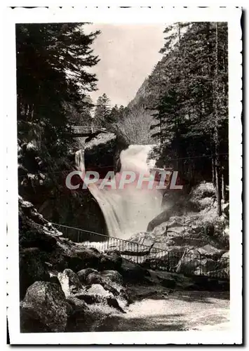 Moderne Karte Cauterets Cascade du Cerisey