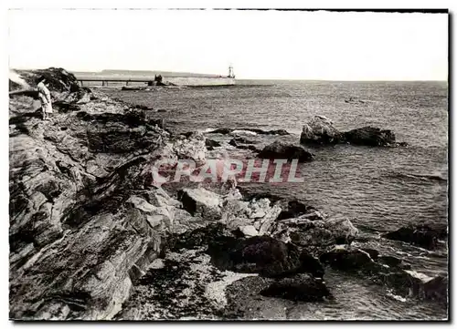 Cartes postales moderne Les Sables D&#39Olonne La Cote Sauvage et la Grande Jetee