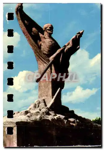 Moderne Karte Verdun Et Les Champs De Bataille Le lion de la Chapelle Ste Fine Monument Marquant