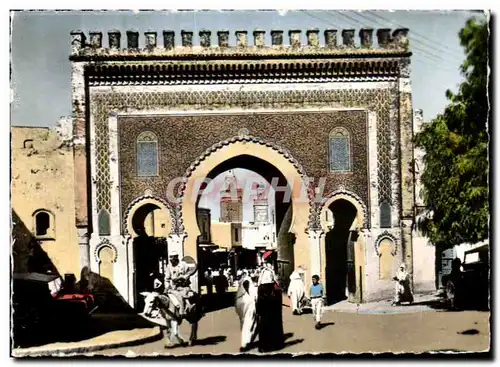 Moderne Karte Maroc Fes La Porte Bou Jeloud