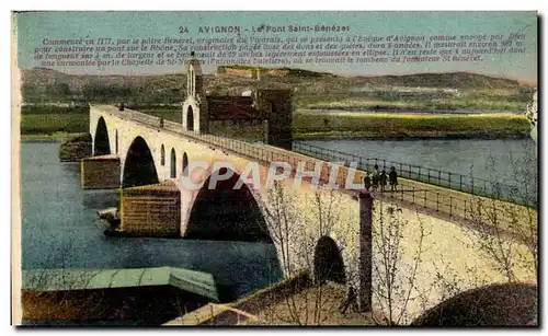 Cartes postales Avignon Le Pont Saint Benezet