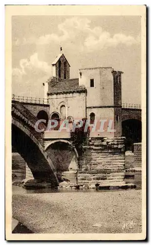 Ansichtskarte AK Avignon Le Pont St Benezet la Chapelle