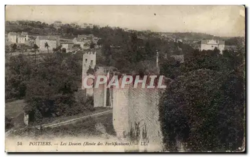 Cartes postales Poltiers Les Douves Route des Fortifications