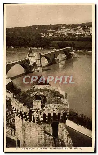 Cartes postales Avignon Le Pont Saint Benezet