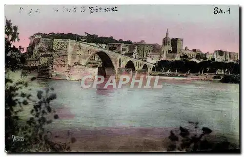 Cartes postales Avignon Palais Le pont St Benezet