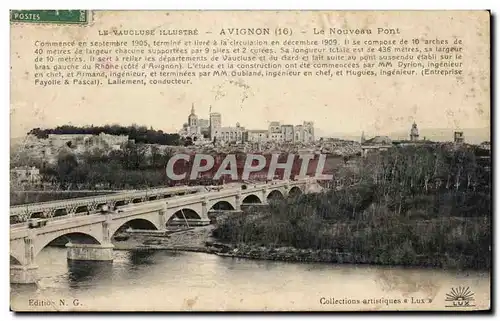 Cartes postales Avignon Le nouveau pont