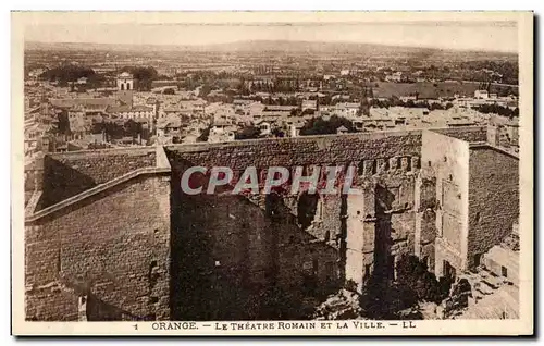 Cartes postales Orange Le Theatre Romain Et La Ville