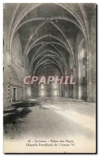 Ansichtskarte AK Avignon Palais des Papes Chapelle Pontificale de Clement VI