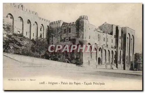 Ansichtskarte AK Avignon Palais des Papes Facade Principale