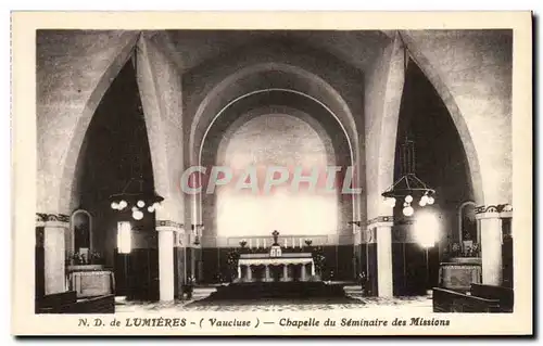 Cartes postales De Lumieres Chapelle du Seminaire des Missions