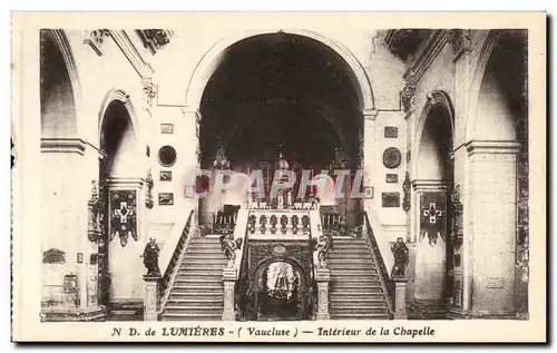 Cartes postales ND De Lumieres Interieur de la Chapelle