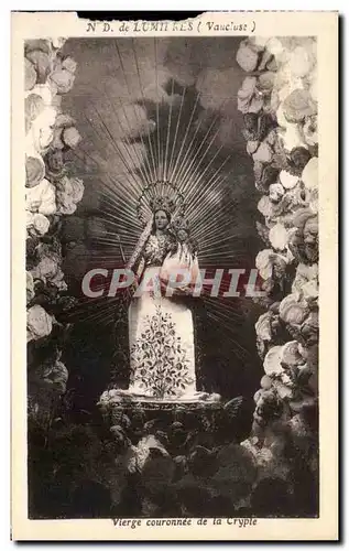 Cartes postales de Lumieres Vierge Couronnee de la Crypte