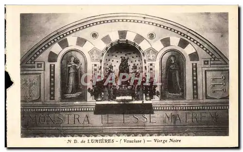 Cartes postales ND de Lumieres Vierge Noire