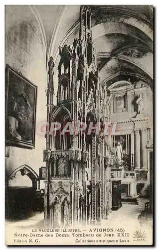 Cartes postales Avignon Le Vaucluse Illustre Notre Dame des Doms Tombeau de Jean XXII