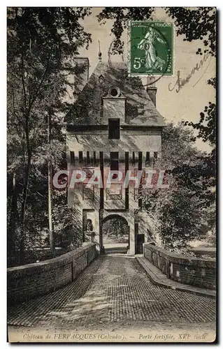 Cartes postales Chateau de Fervacques Porte fortifiee