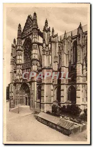 Ansichtskarte AK Beauvais La Cathedrale Portail Sud