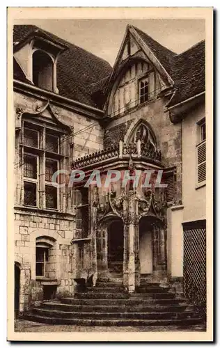 Ansichtskarte AK Beauvais Escalier D&#39une Maison Canoniale Siecle Rue De L&#39Abbe Gellee