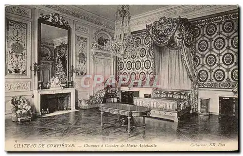 Ansichtskarte AK Chateau De Compiegne Chambre A Coucher De Marie Antoinette